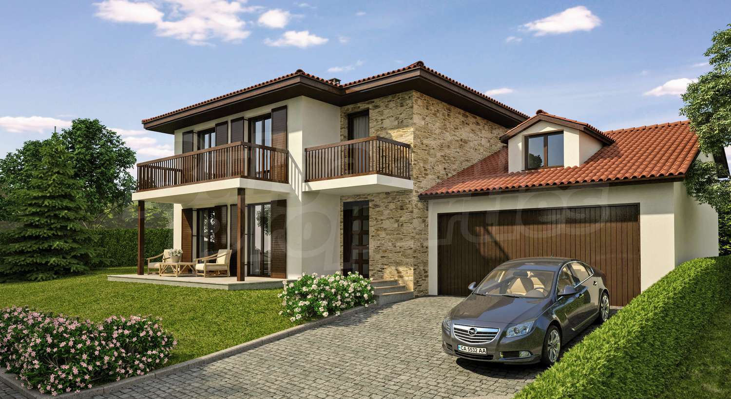 House for sale near Sofia, Bulgaria. Complex of houses near Sofia.
