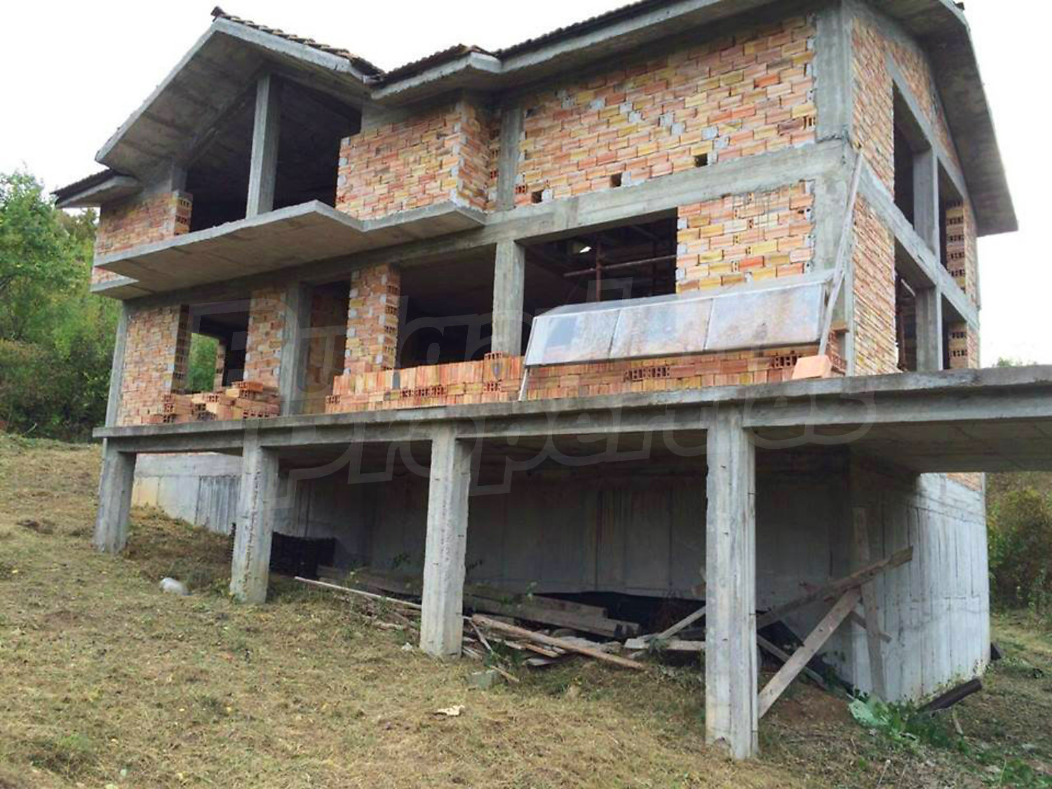 Aerial photos House for sale in Gorsko Kosovo, Bulgaria.