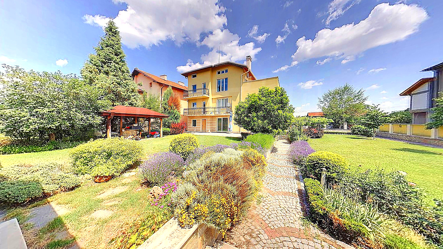 House for sale near Sofia, Bulgaria. Fourstorey house with barbecue
