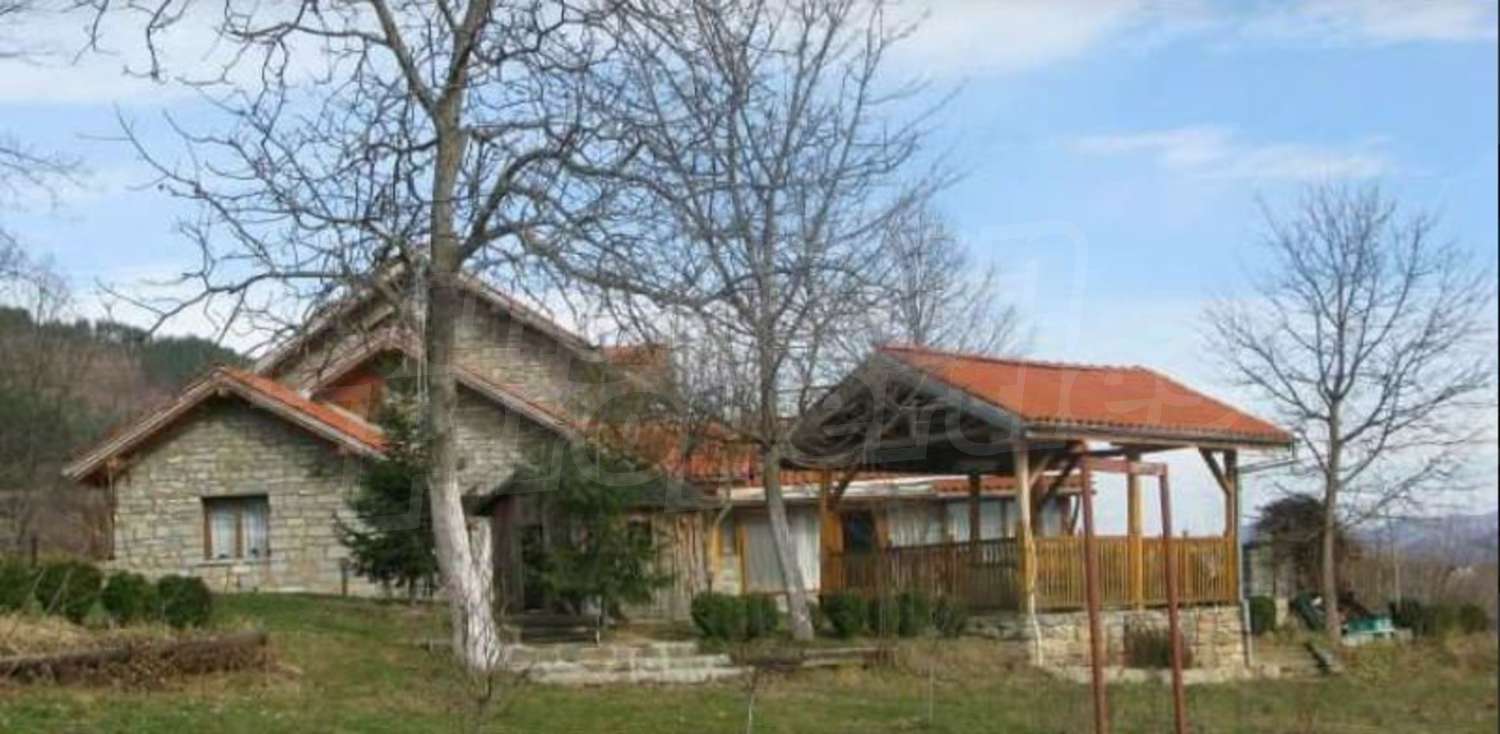 House for sale near Apriltsi, Bulgaria. Mountain stone house with large ...