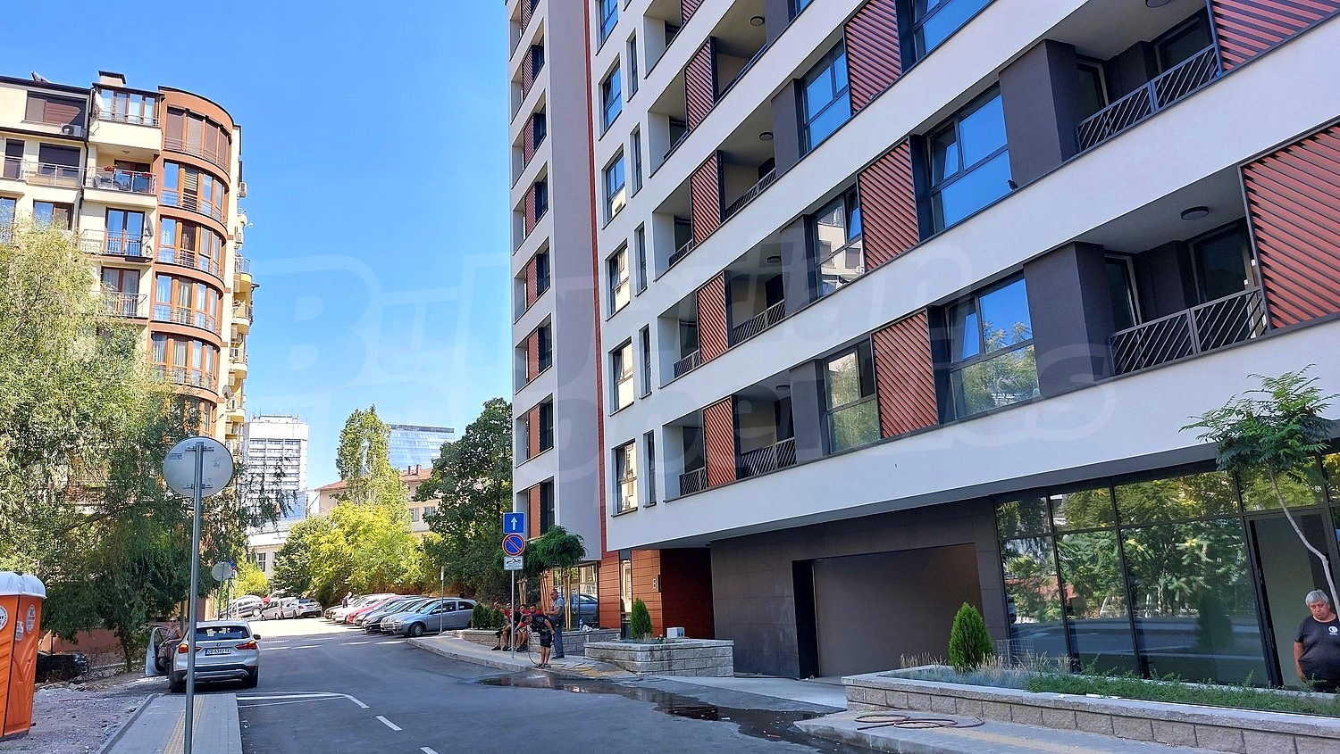 facade, outside, parking