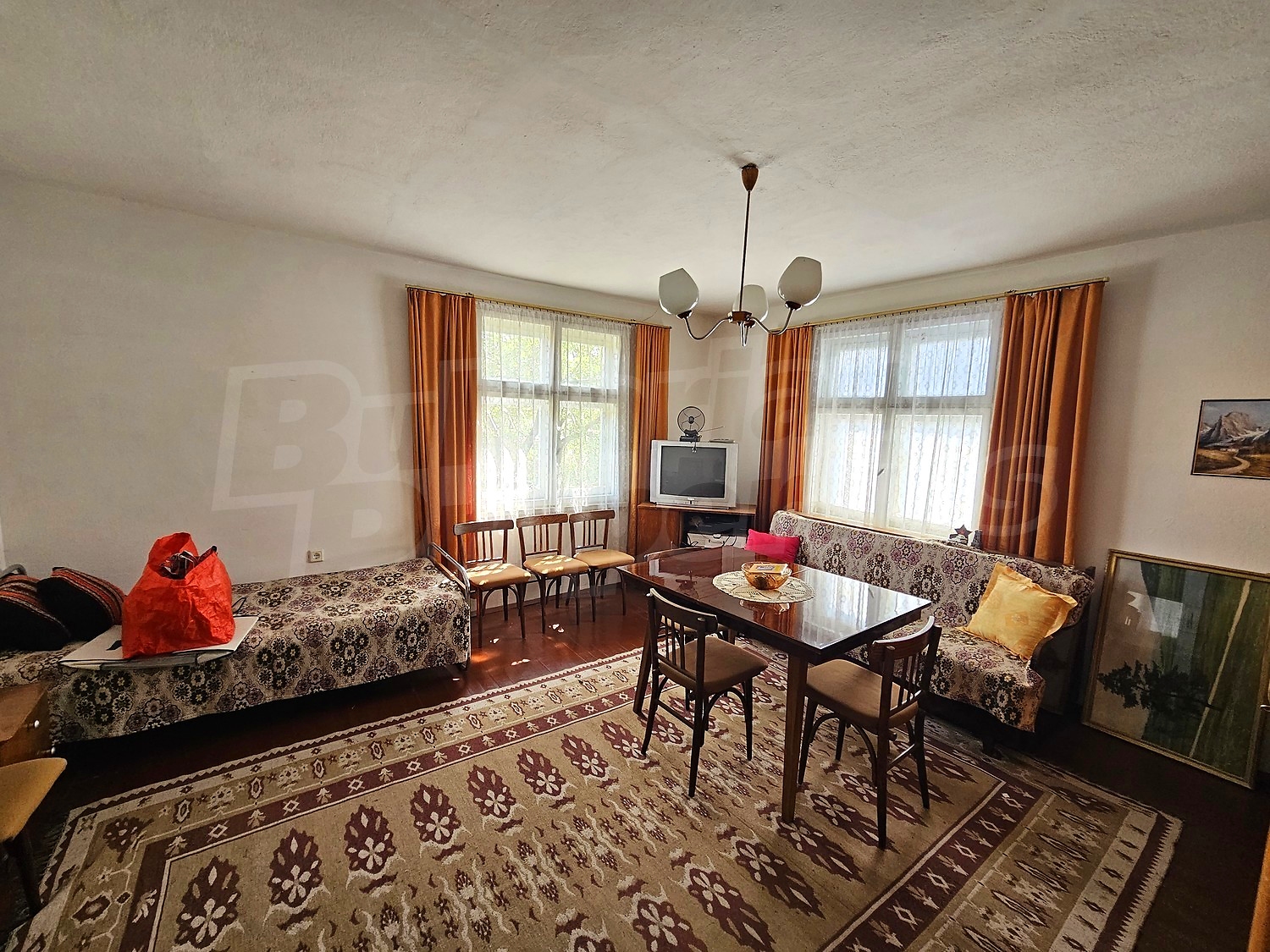 inside, living room, furnished