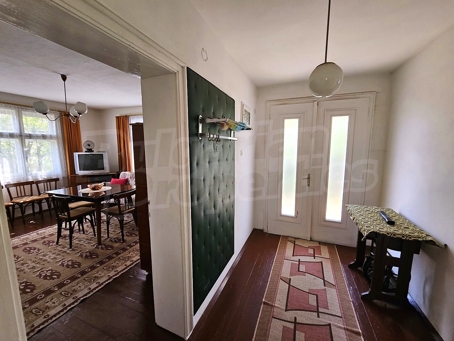 inside, living room, hallway, furnished