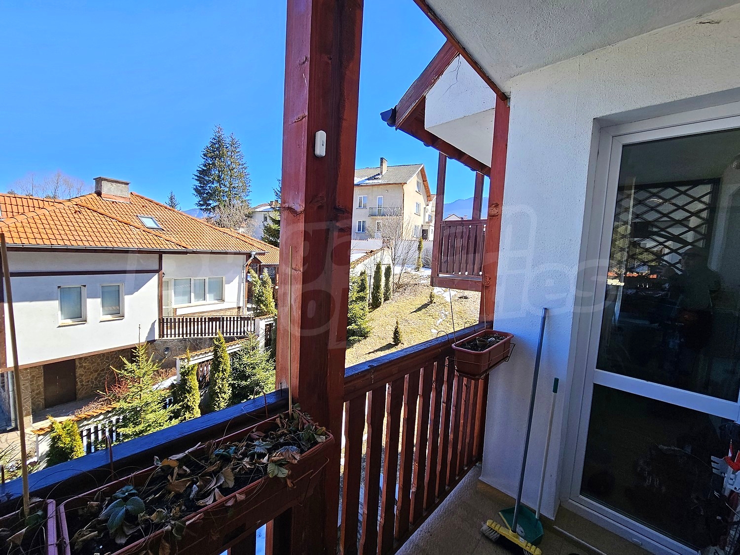 balcony, outside, view from balcony