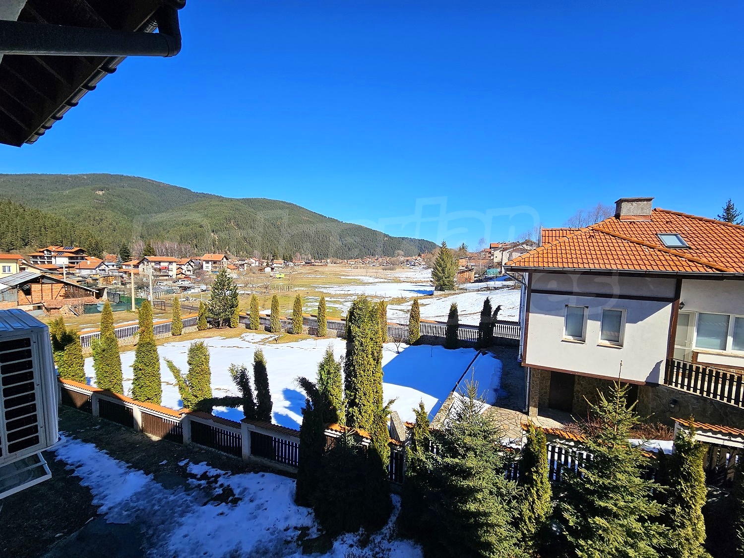 outside, mountain, view from balcony