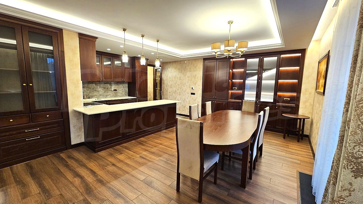 inside, kitchen, furnished