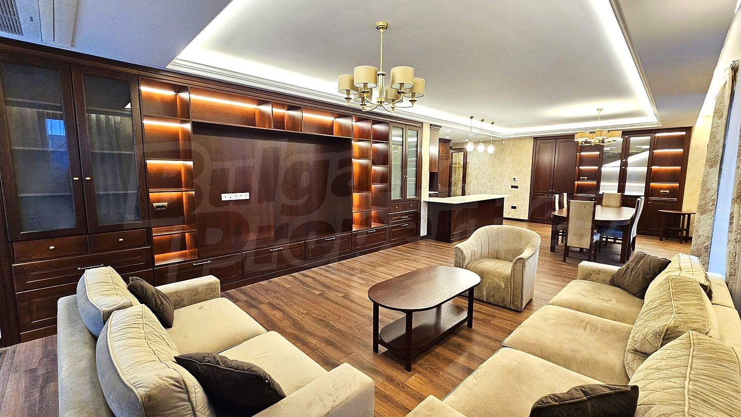 inside, living room, furnished