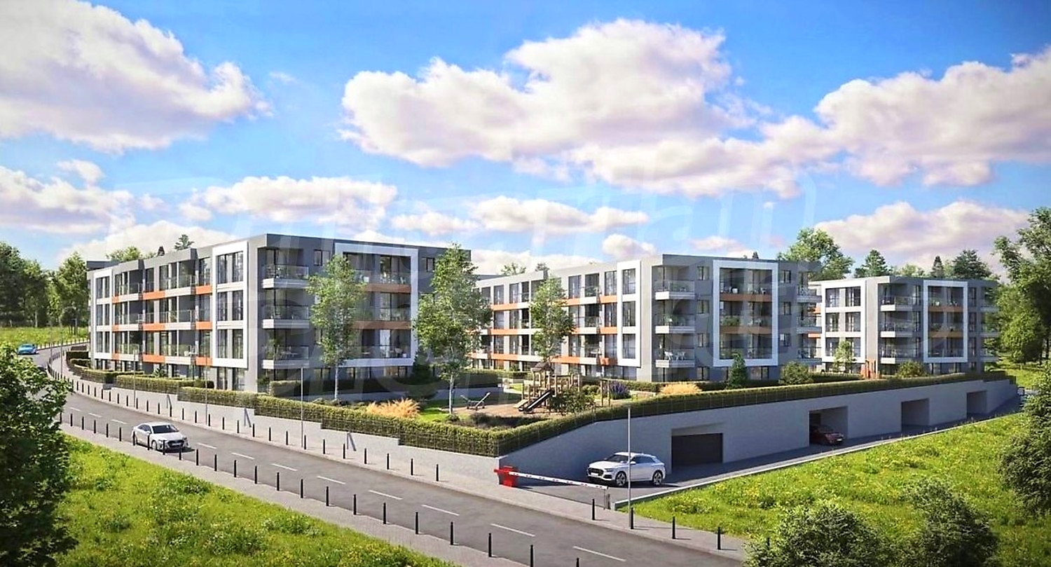 outside, facade, green area, parking