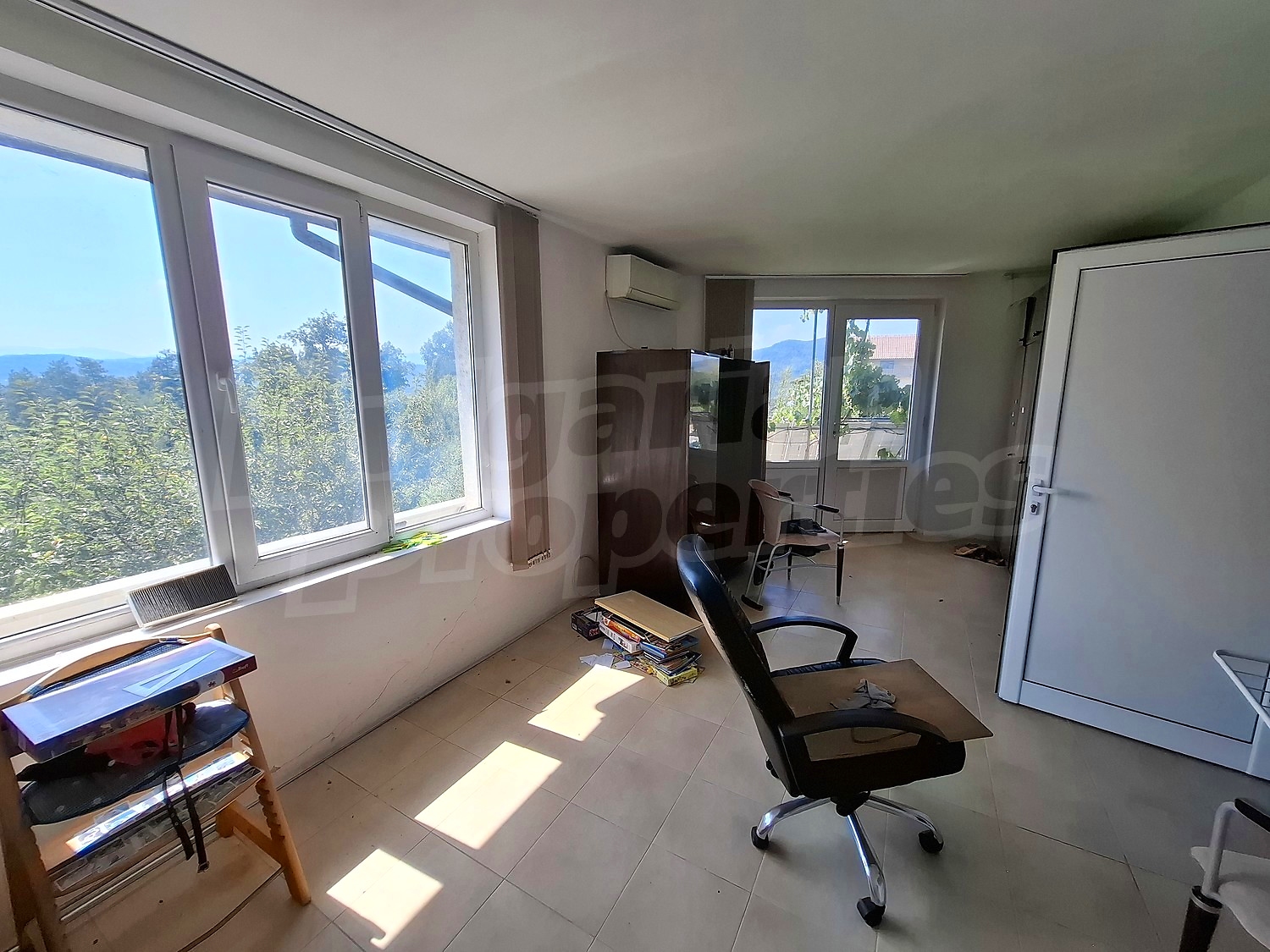 inside, furnished, view from balcony
