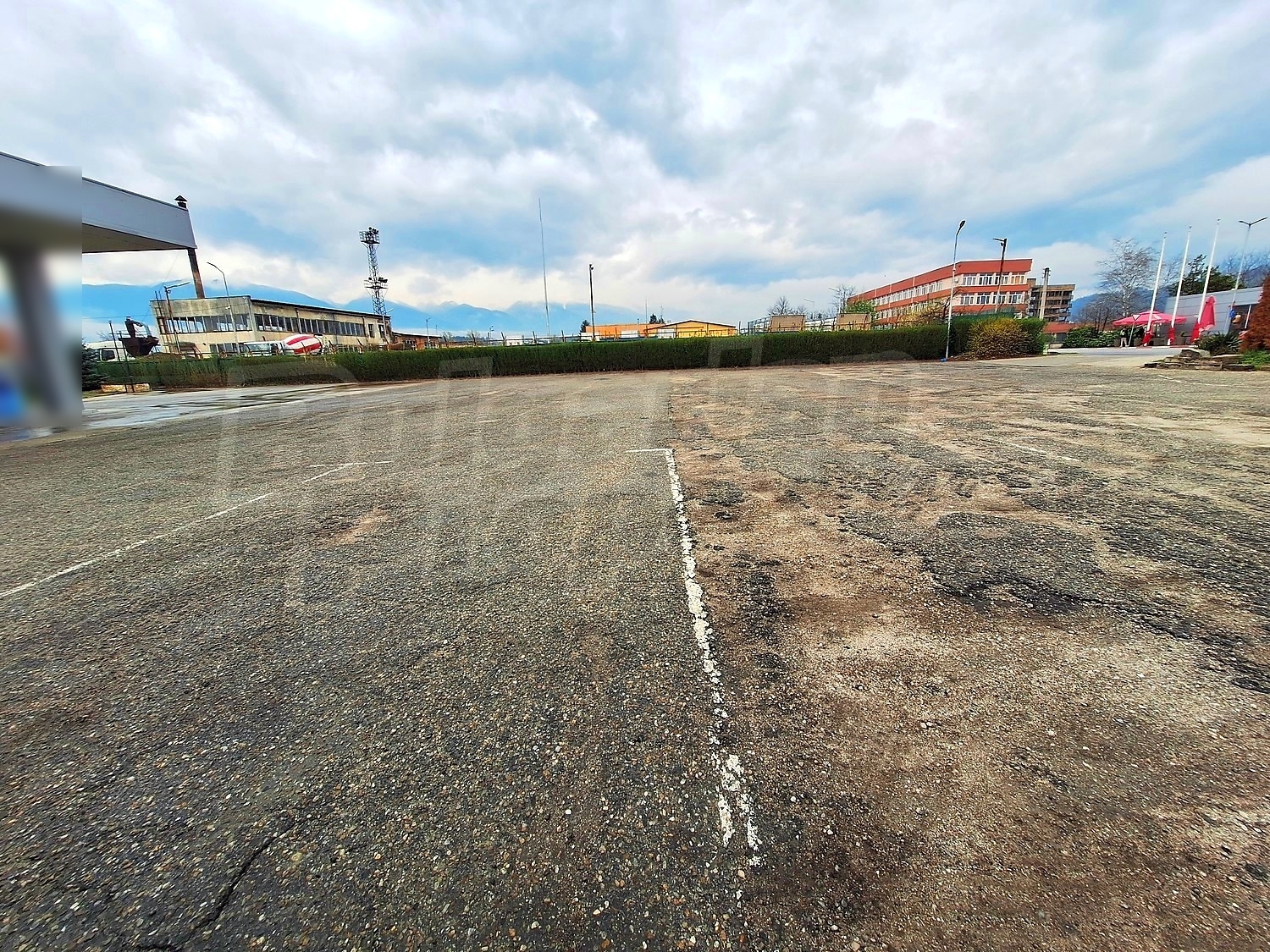 outside, parking
