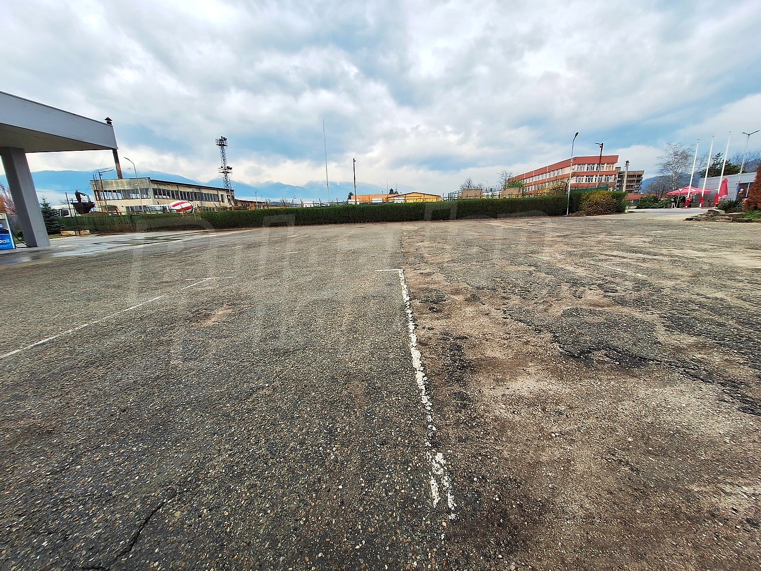 outside, parking