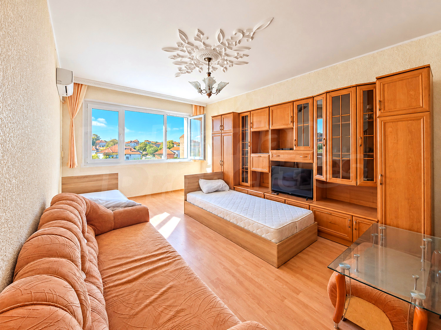 inside, living room, furnished