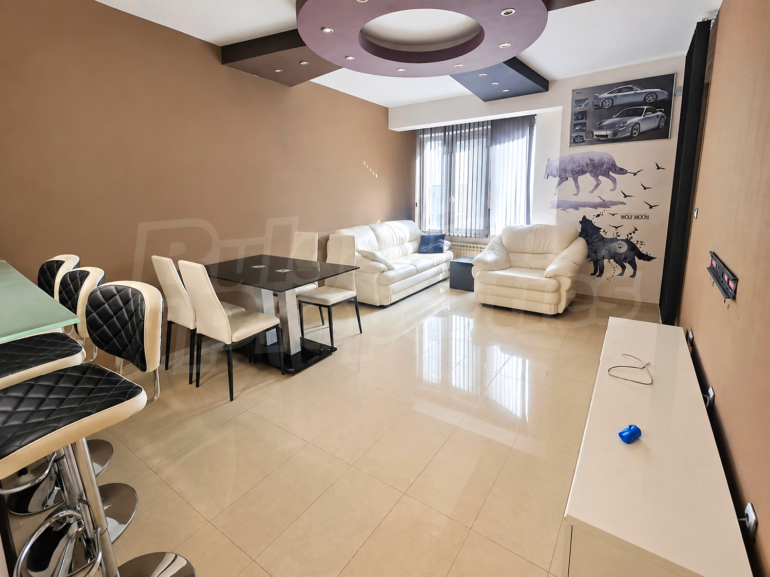 inside, living room, furnished