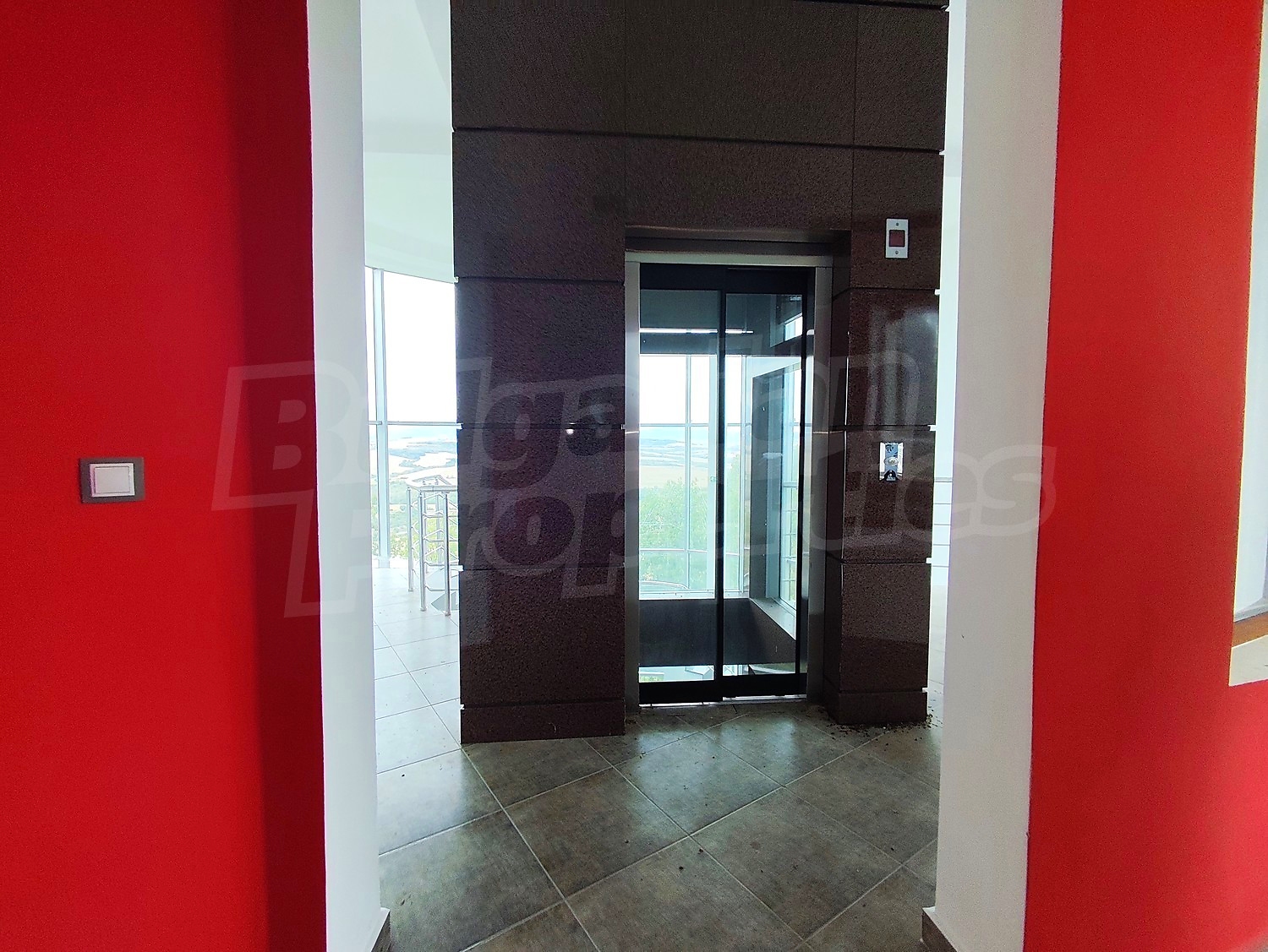 inside, hallway, view from balcony