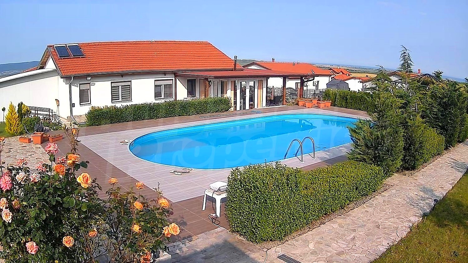 outside, pool, garden