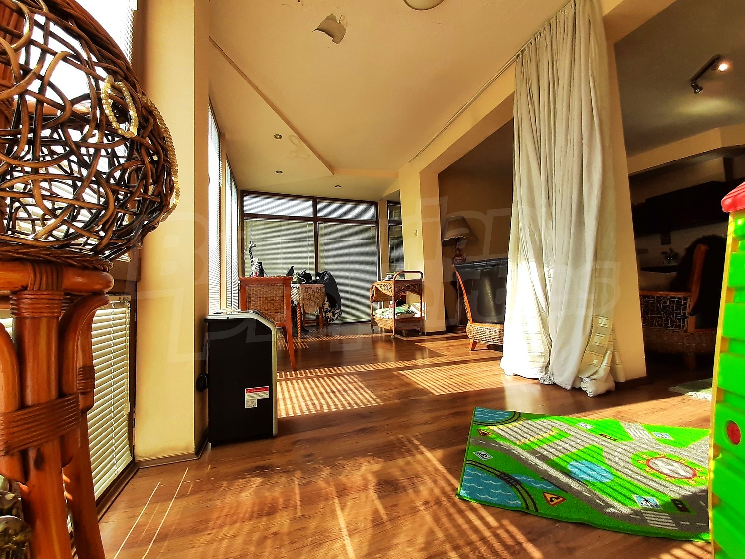inside, living room, furnished