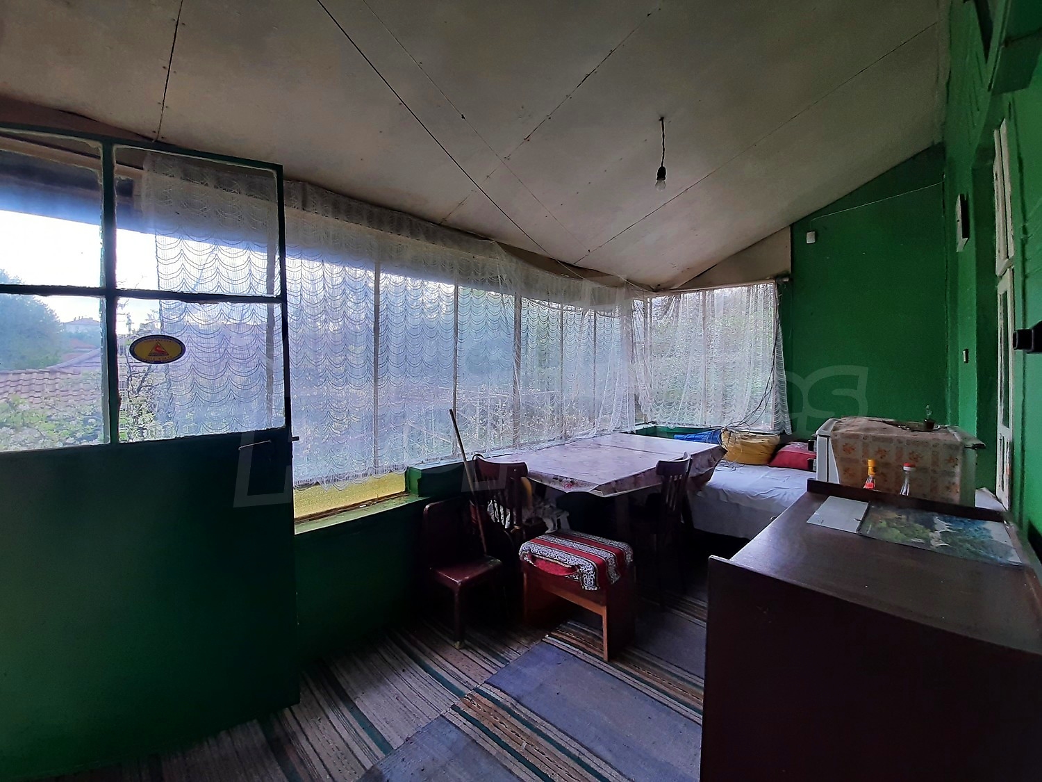 inside, balcony, furnished