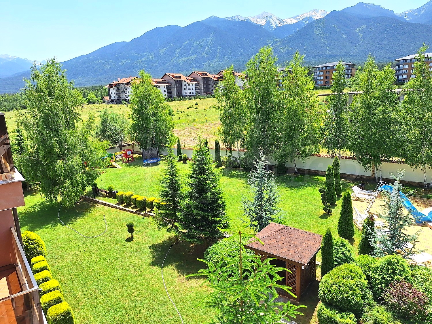 outside, garden, mountain, green area