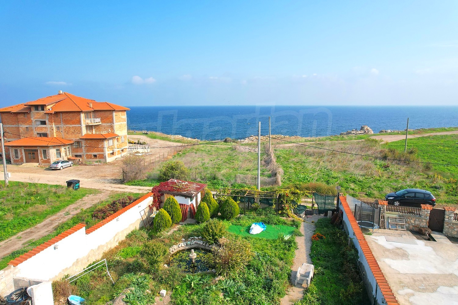 outside, garden, sea, green area