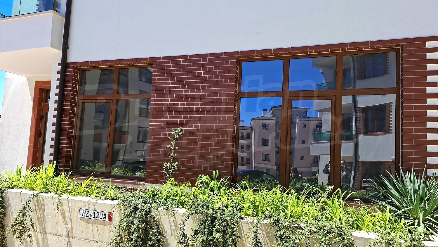 facade, outside, garden
