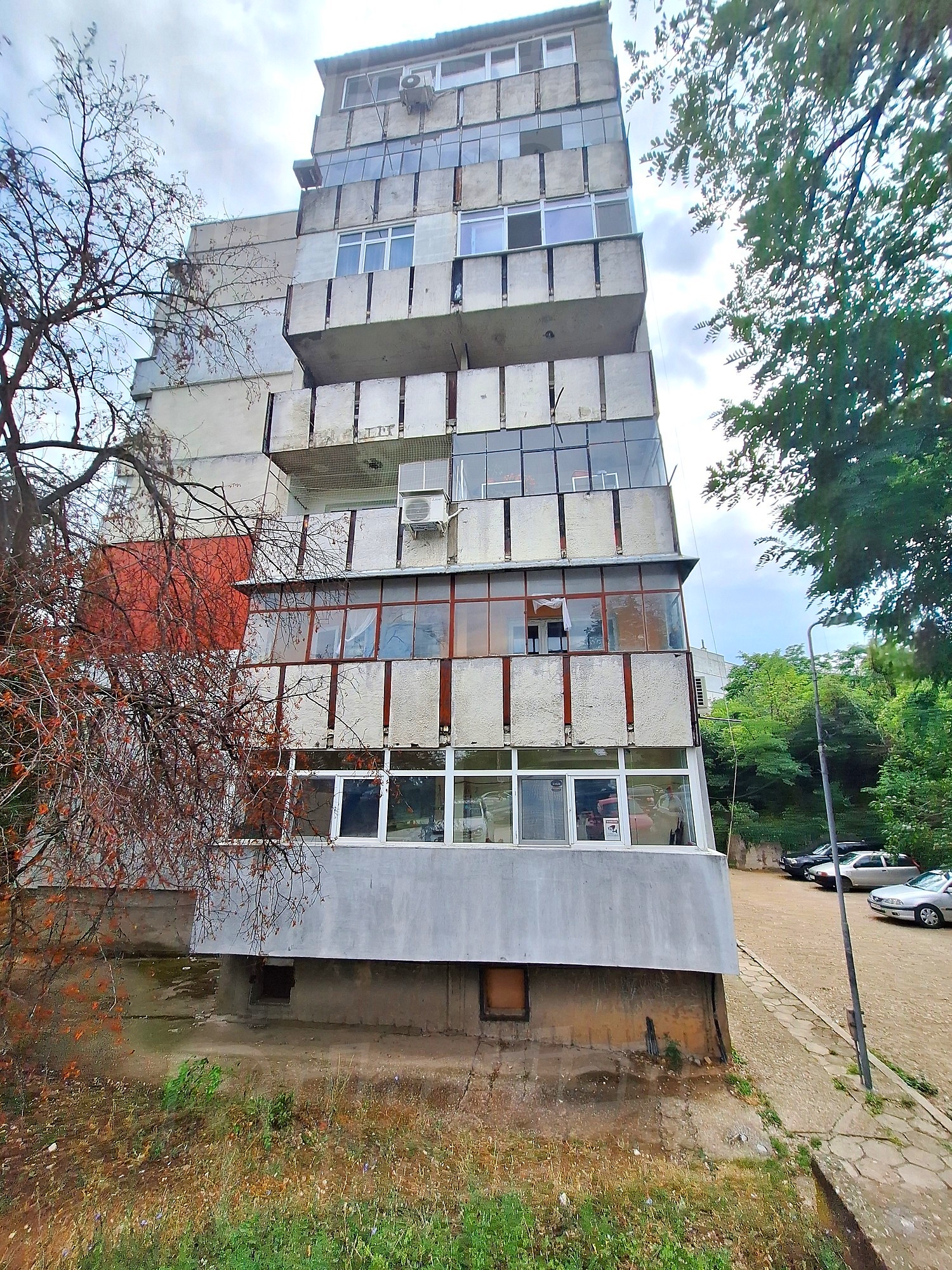 outside, facade, parking