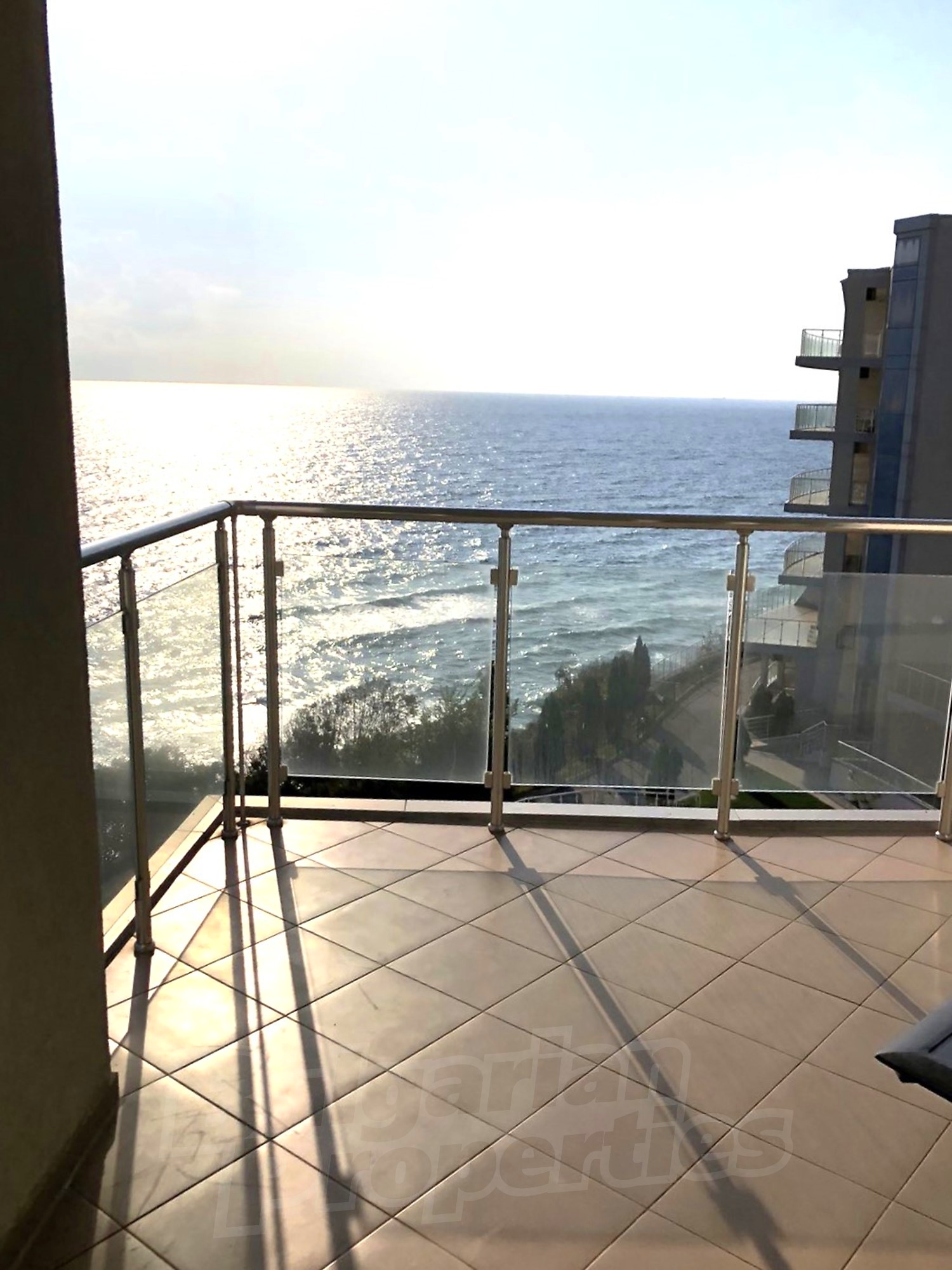 balcony, view from balcony, sea