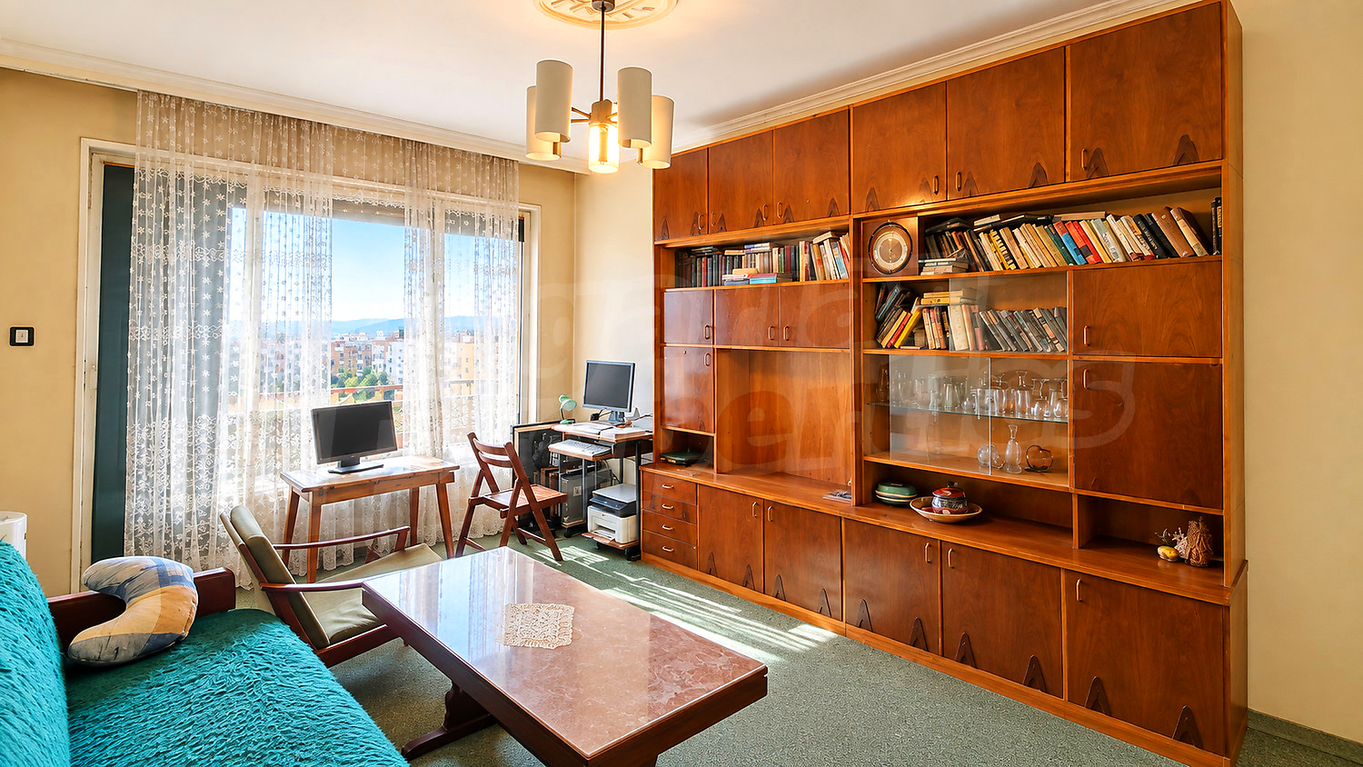 inside, living room, furnished