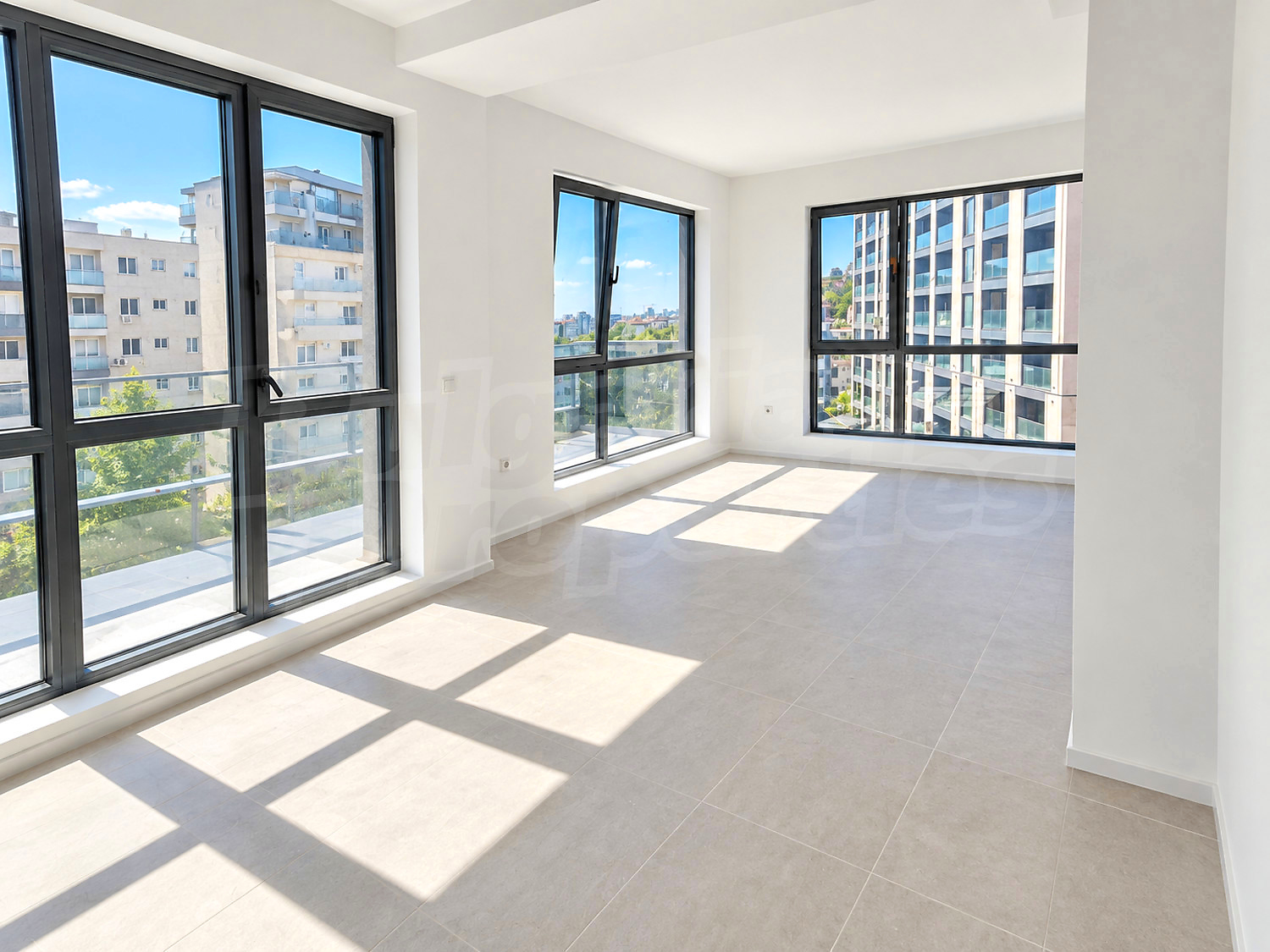 inside, view from balcony, furnished