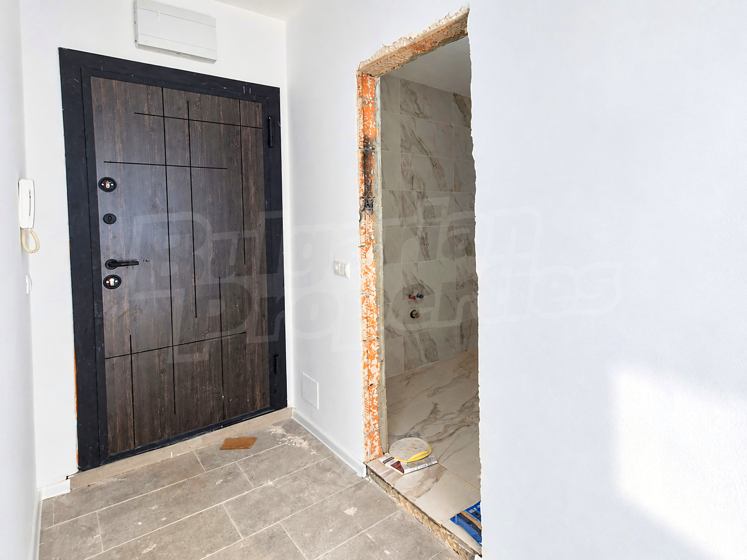 inside, bathroom, inside building entrance