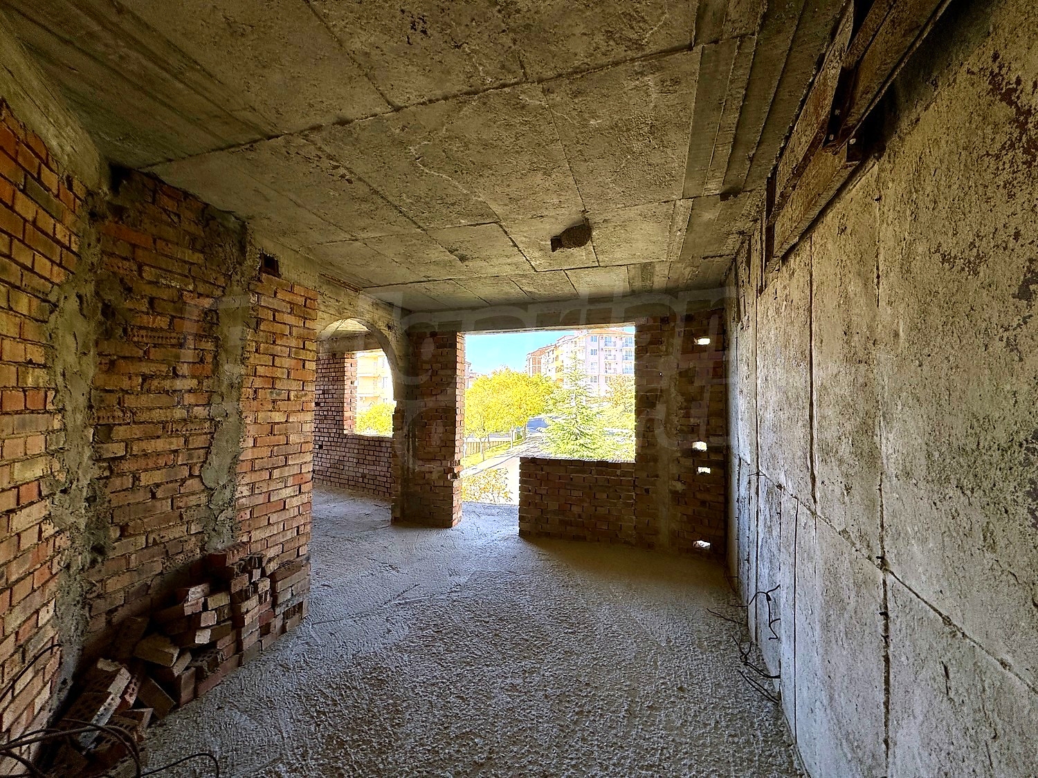 inside, view from balcony