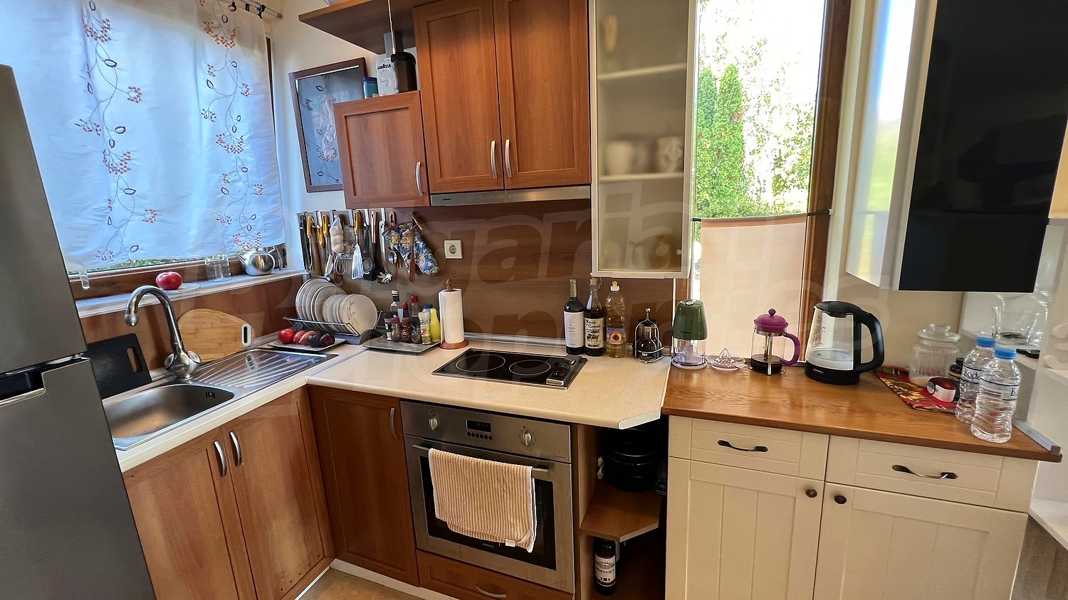 inside, kitchen, furnished