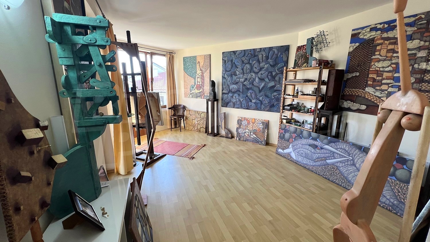 inside, living room, balcony, furnished