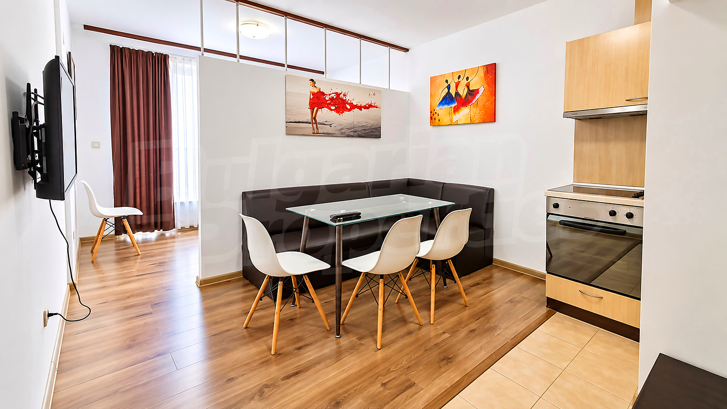 inside, kitchen, furnished