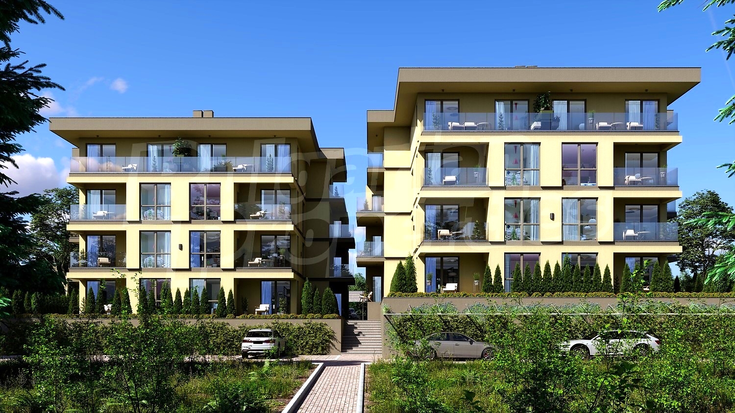outside, facade, garden, parking