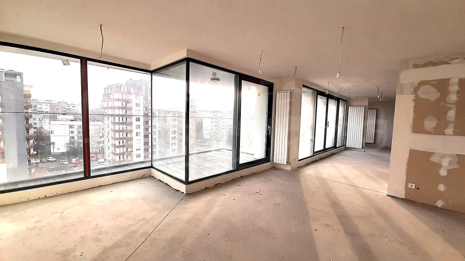 inside, view from balcony