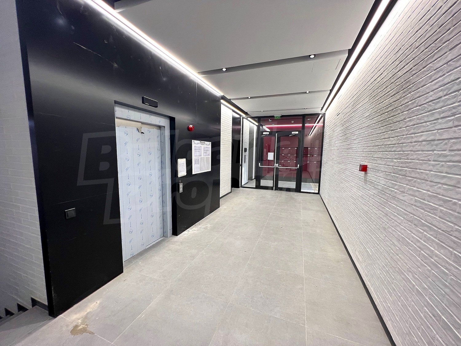 inside, hallway, inside building entrance