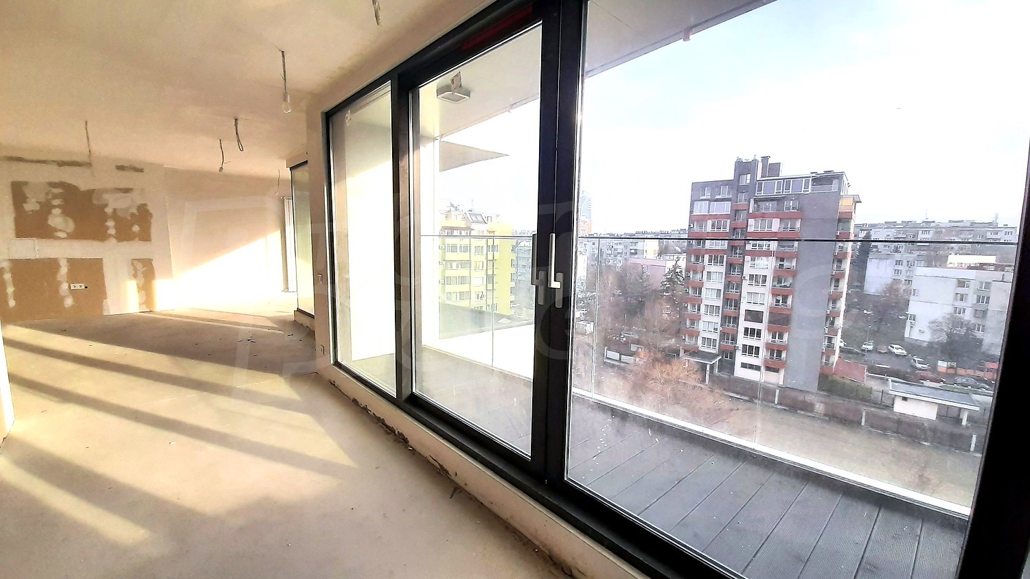 inside, view from balcony