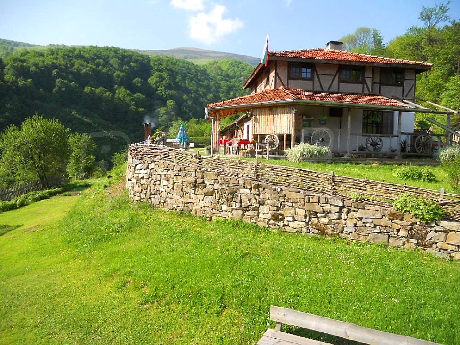 outside, garden, mountain, green area