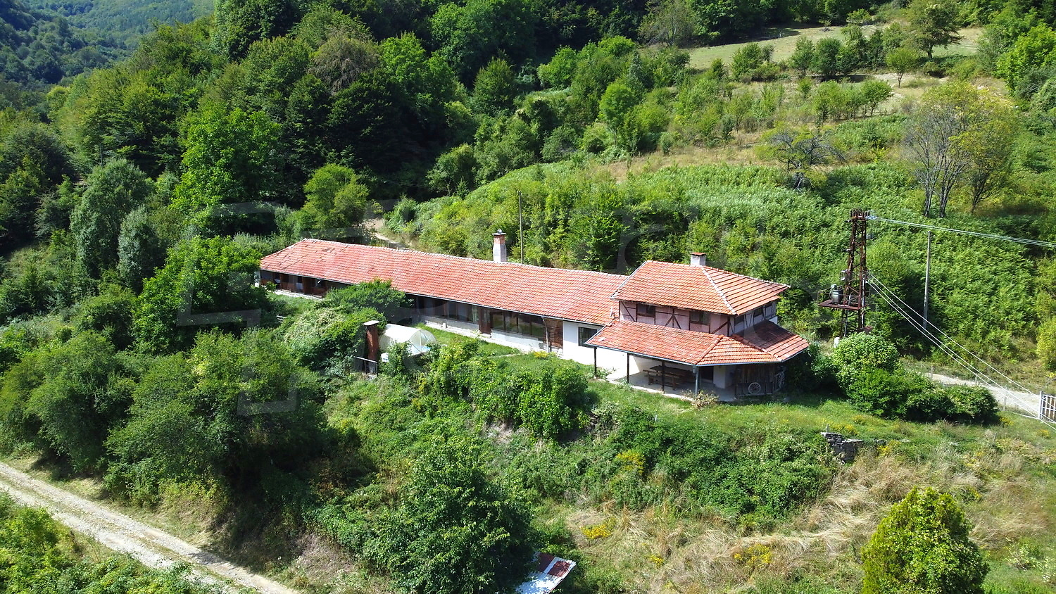 outside, facade, green area, mountain
