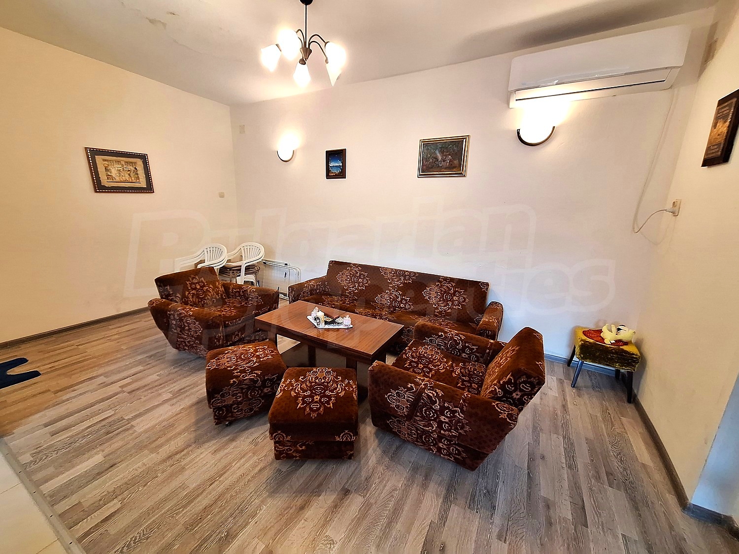 inside, living room, furnished