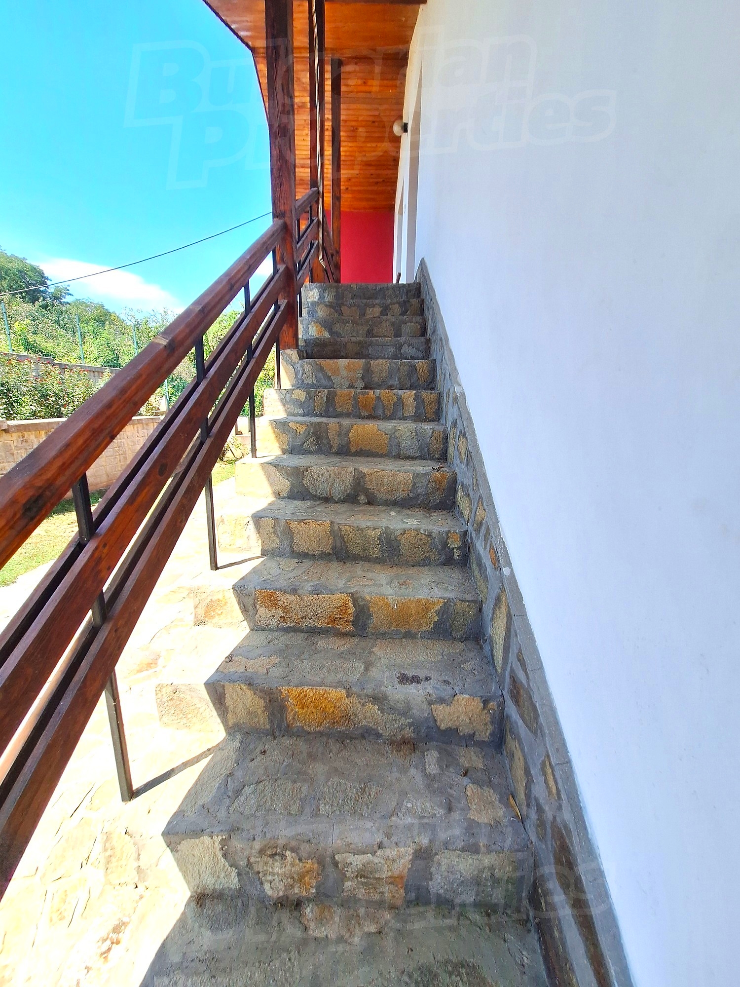 outside, stairs