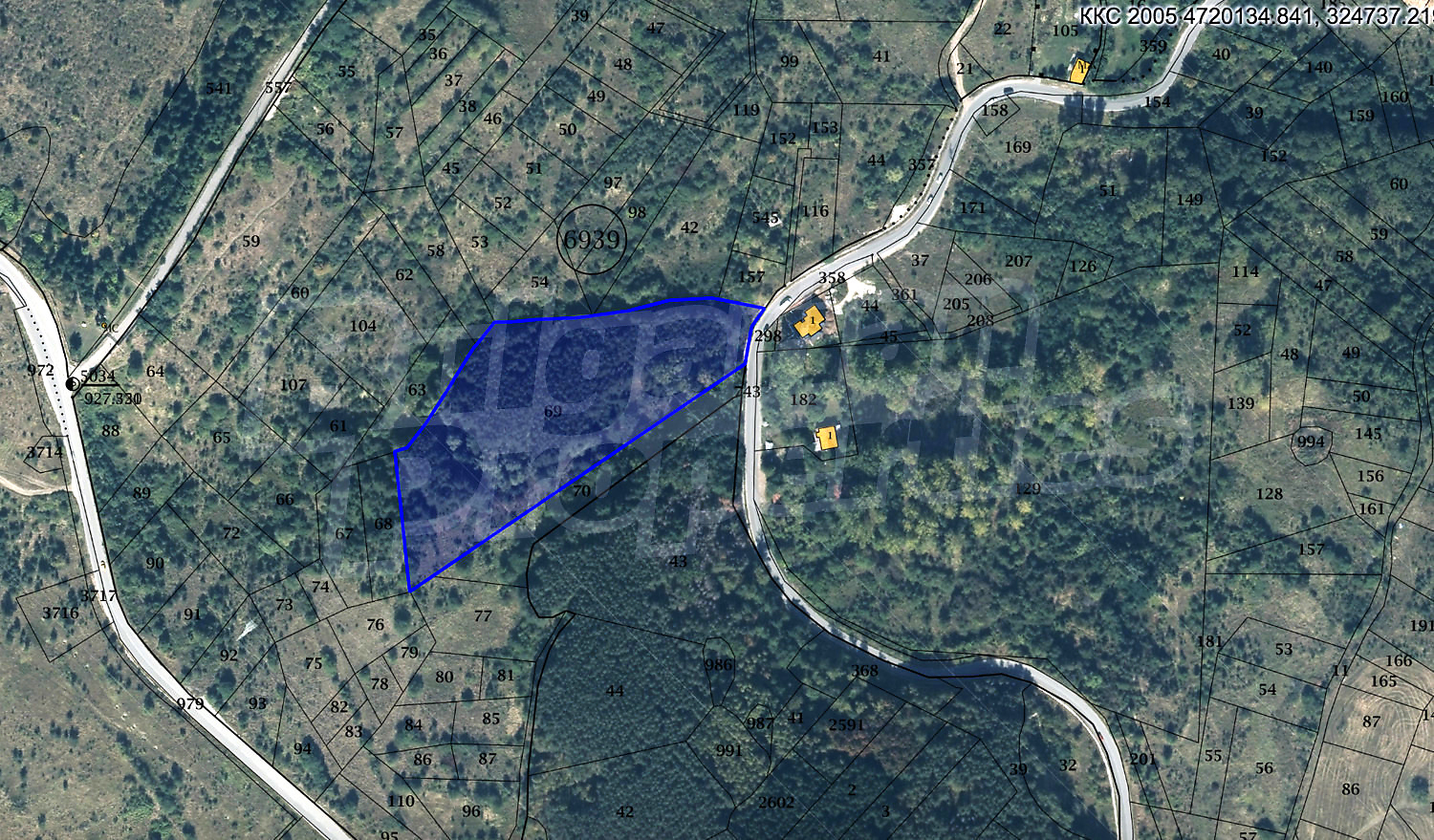 document, green area
