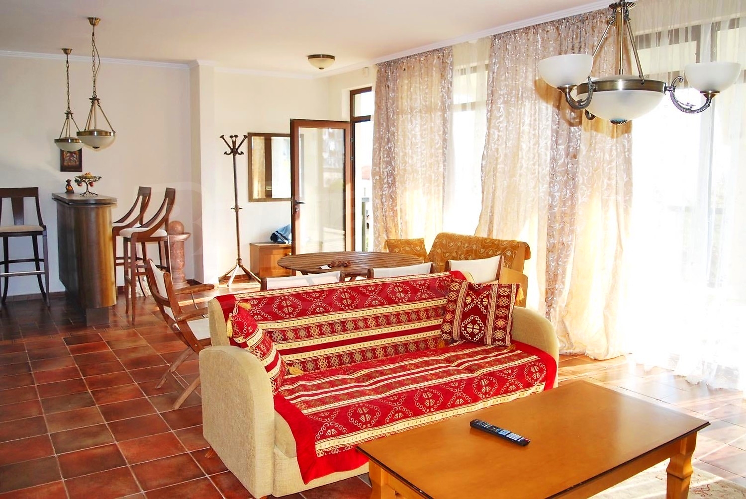 inside, living room, furnished