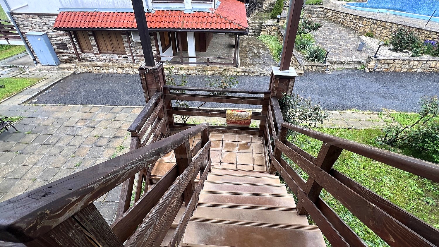 outside, stairs