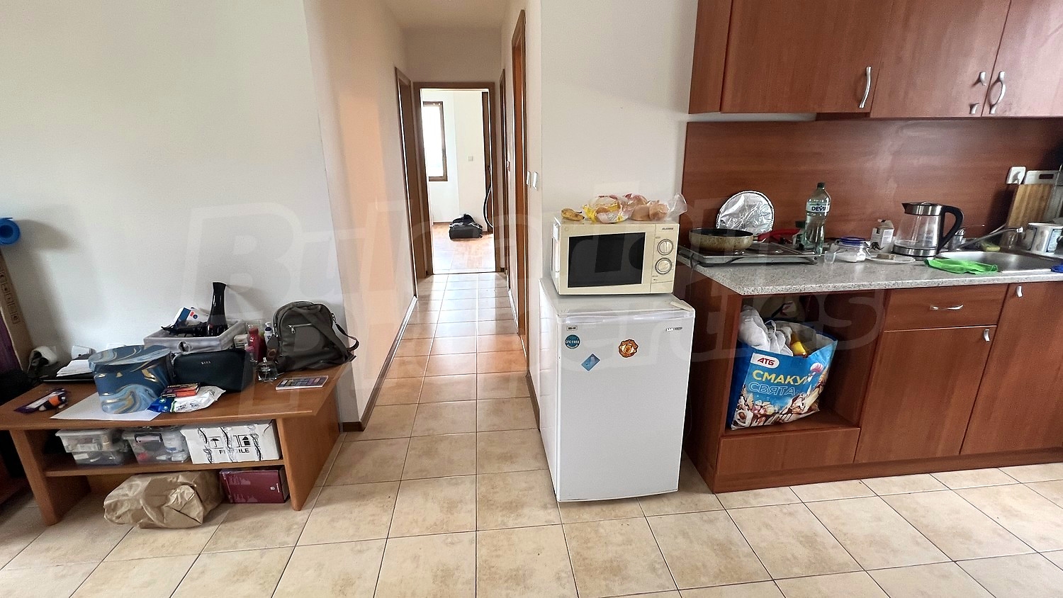 inside, kitchen, furnished