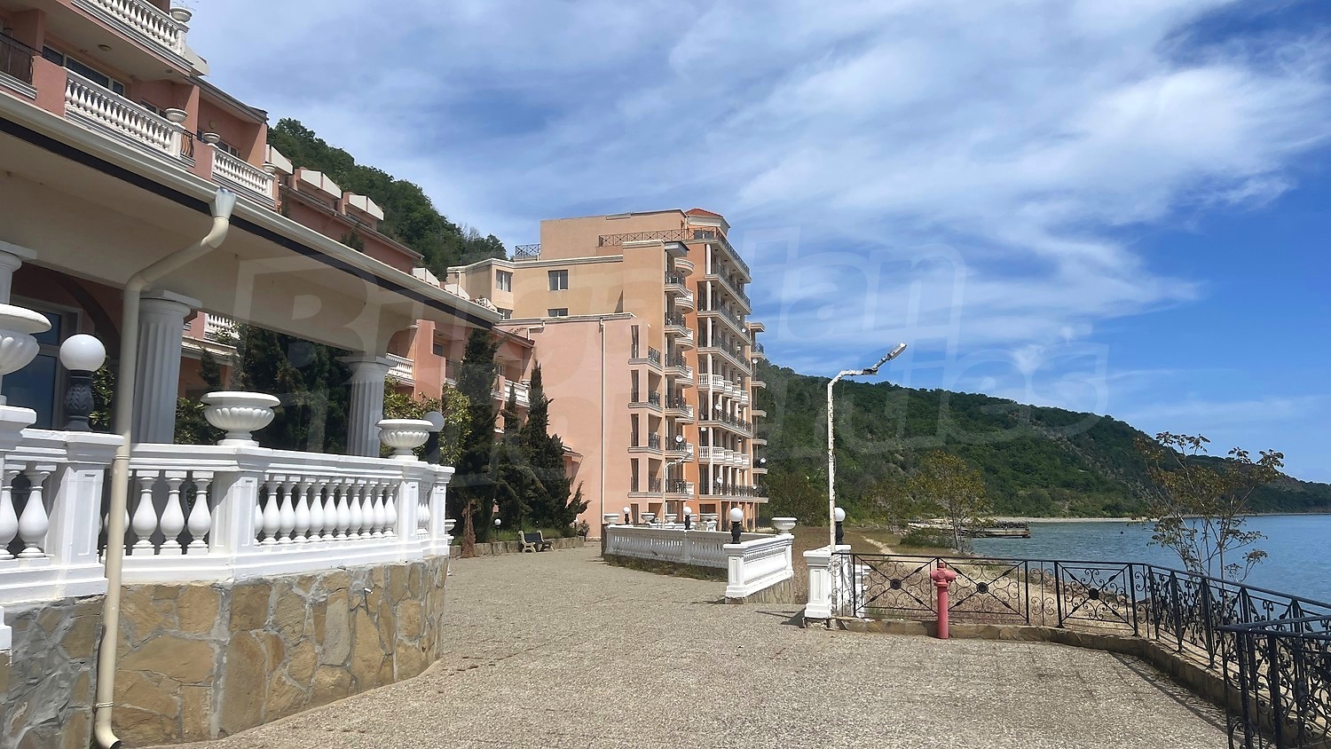 outside, facade, sea, mountain