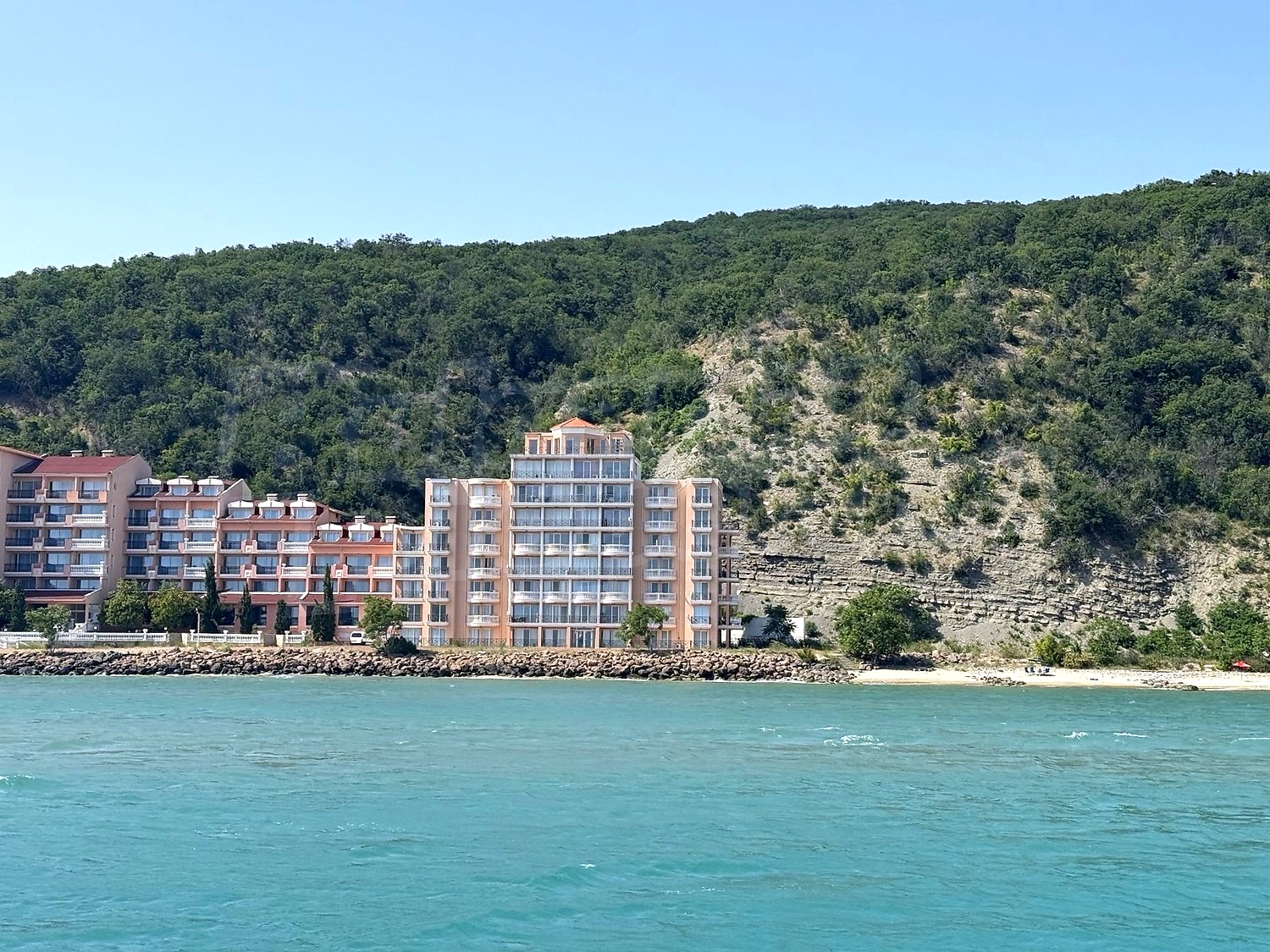 outside, facade, sea, mountain