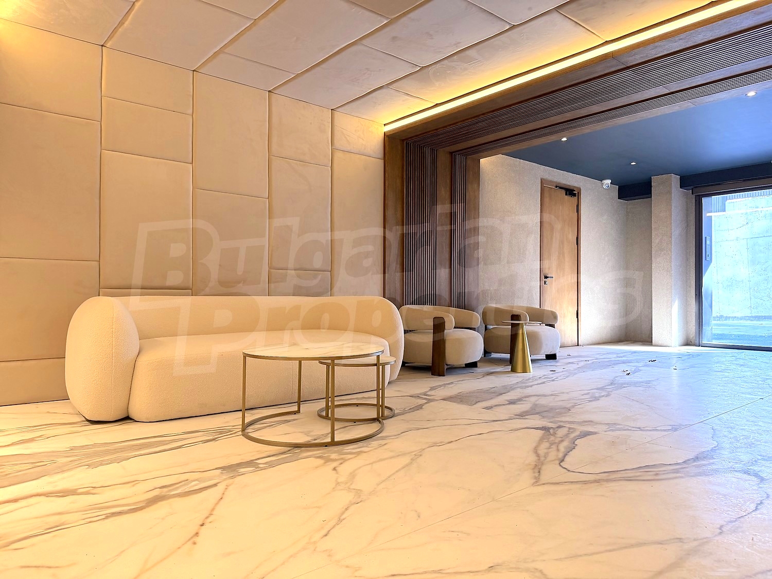 inside, furnished, inside building entrance