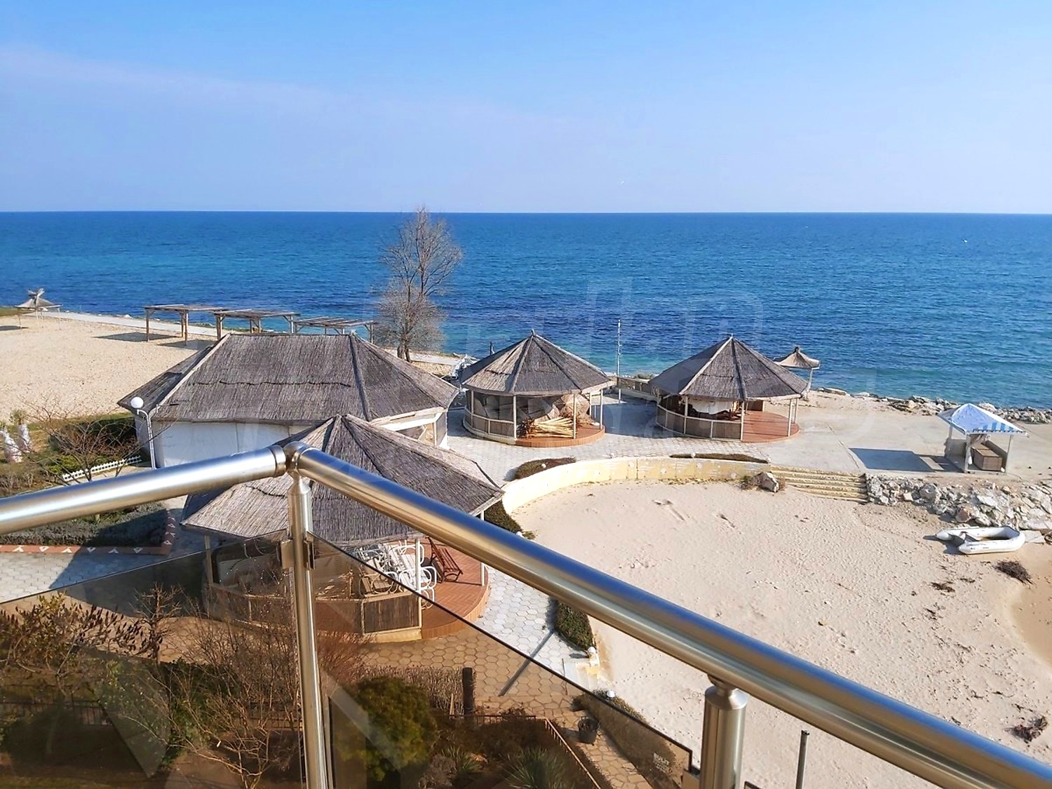 view from balcony, sea