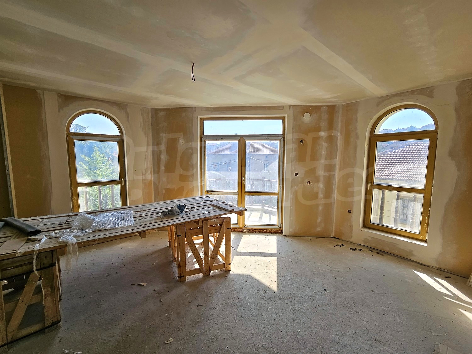 inside, view from balcony